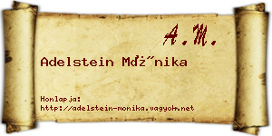 Adelstein Mónika névjegykártya